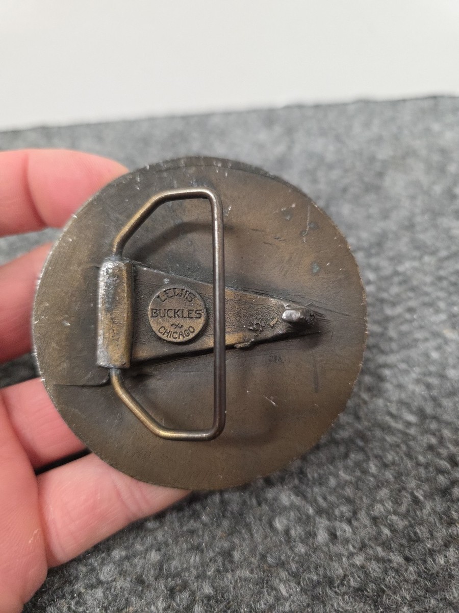 VINTAGE 1970s **DRINK COCA-COLA AT FOUNTAINS** SODA BELT BUCKLE View 2