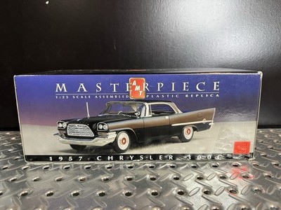 M257. AMT MASTERPIECE 1957 CHRYSLER 300C  Model Car Black Hardtop 1/25