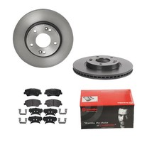 Brembo Bremsscheiben Coated + BeläGe Vorne FüR Hyundai I30 GD Kia Cee'd JD