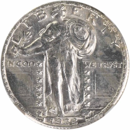 1928-S Standing Liberty Silver Quarter MS64FH NGC - Picture 3 of 4