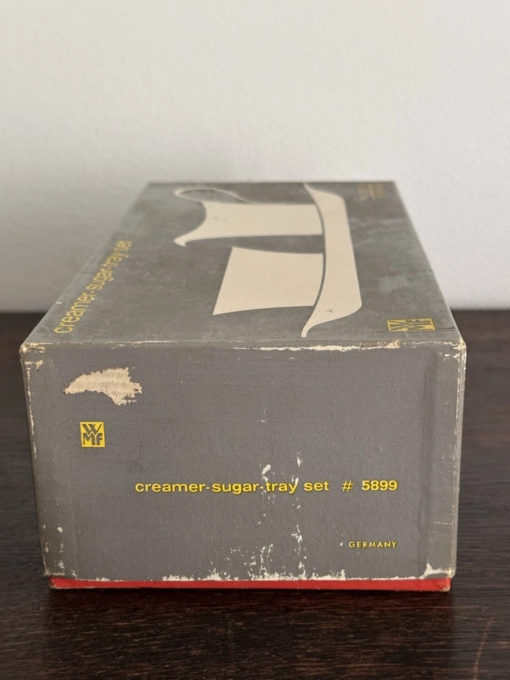 SF WMF seltenes Cromargan Sahneservice Zucker Sahne Fraser‘s Wagenfeld OVP - Bild 4 von 4