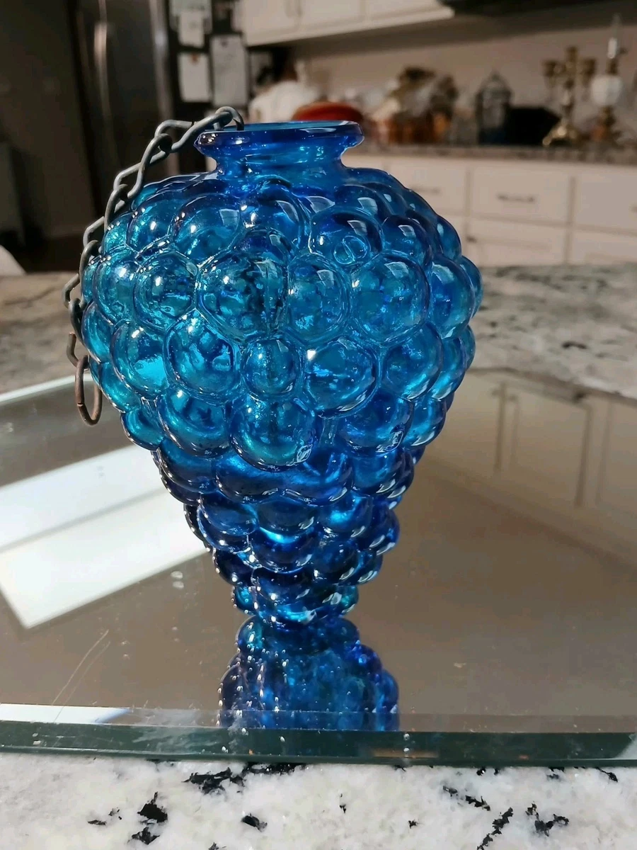 Glass Blue Collectible 1900-1919 Time Period Manufactured Vases