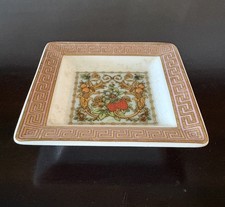 VERSACE GOLD VANITY PLATE, ROSENTHAL, LUXURY GIFT IDEA, NO BOX.