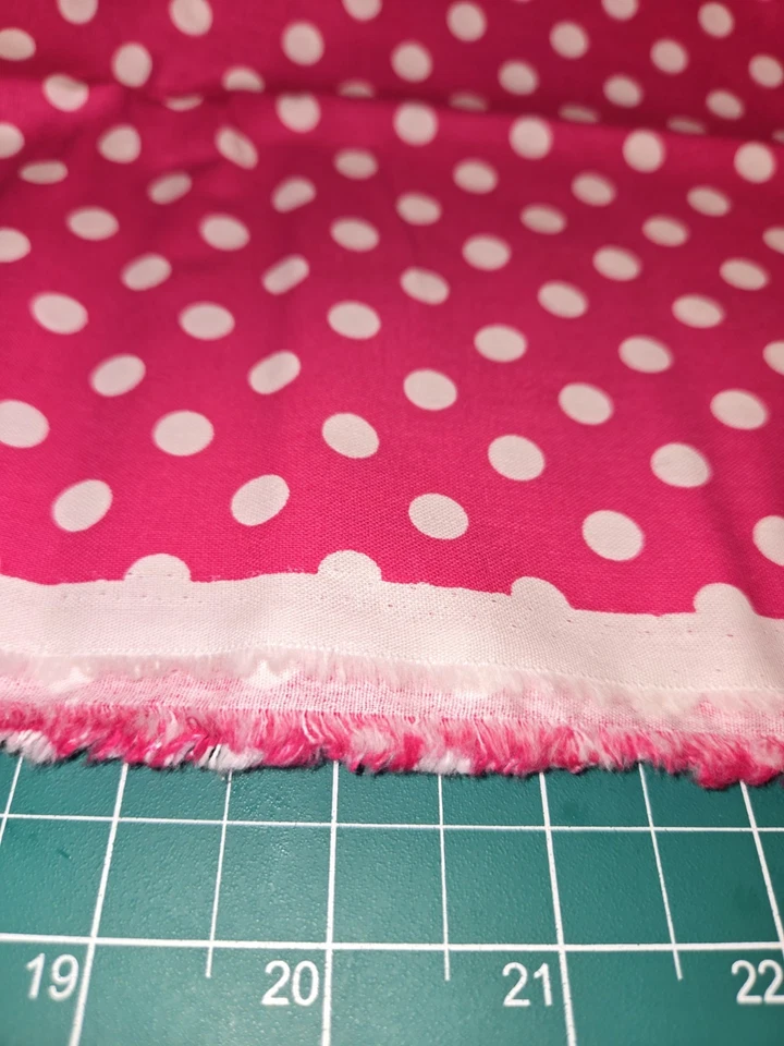 Edredón de lunares Waverly Inspirations rosa blanco lunares tela por yarda Foto 3 de 3