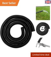 1m Corrugated Water Butt Overflow Pipe - Reinforced Flexible Downpipe with Elbow