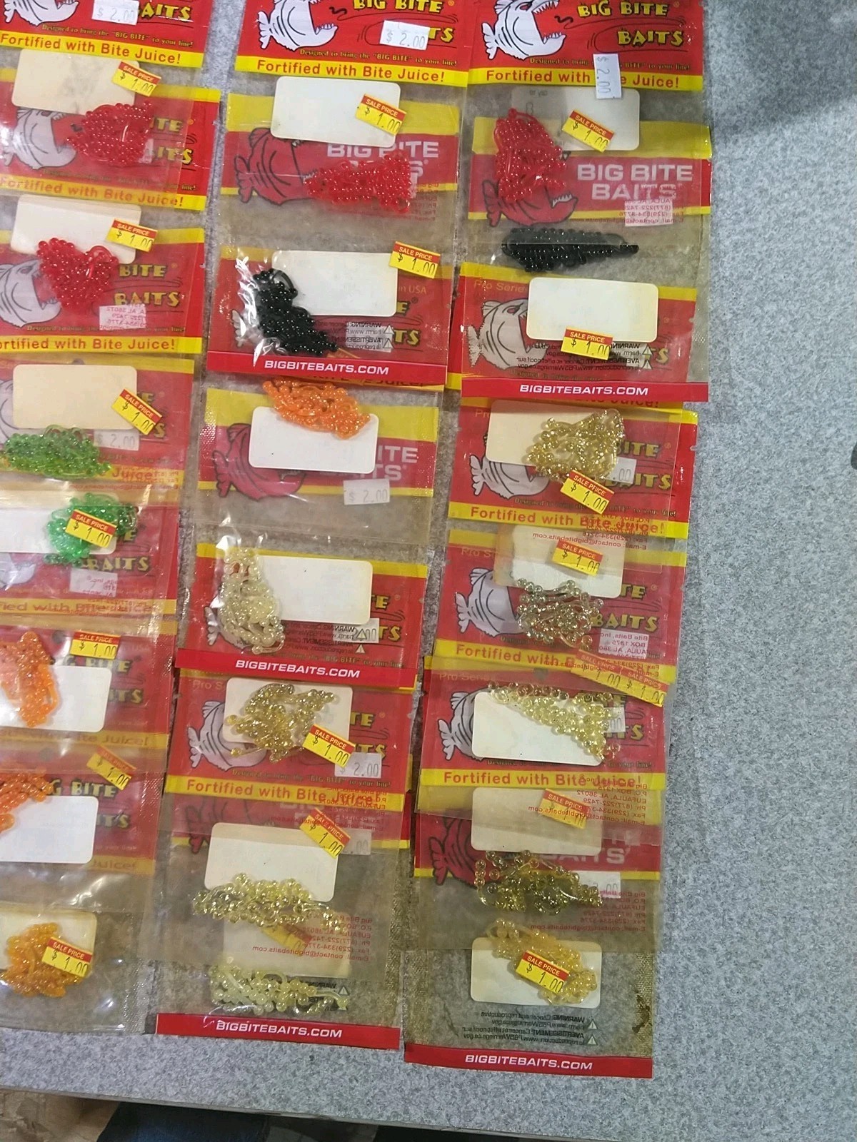 Lot Of 46pks Big Bite Baits Ballzy Panfish & Trout Lures