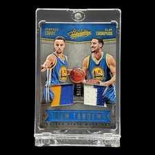 2016 Panini Absolute STEPHEN CURRY & KLAY THOMPSON /25 TEAM TANDEMS DUAL PATCH