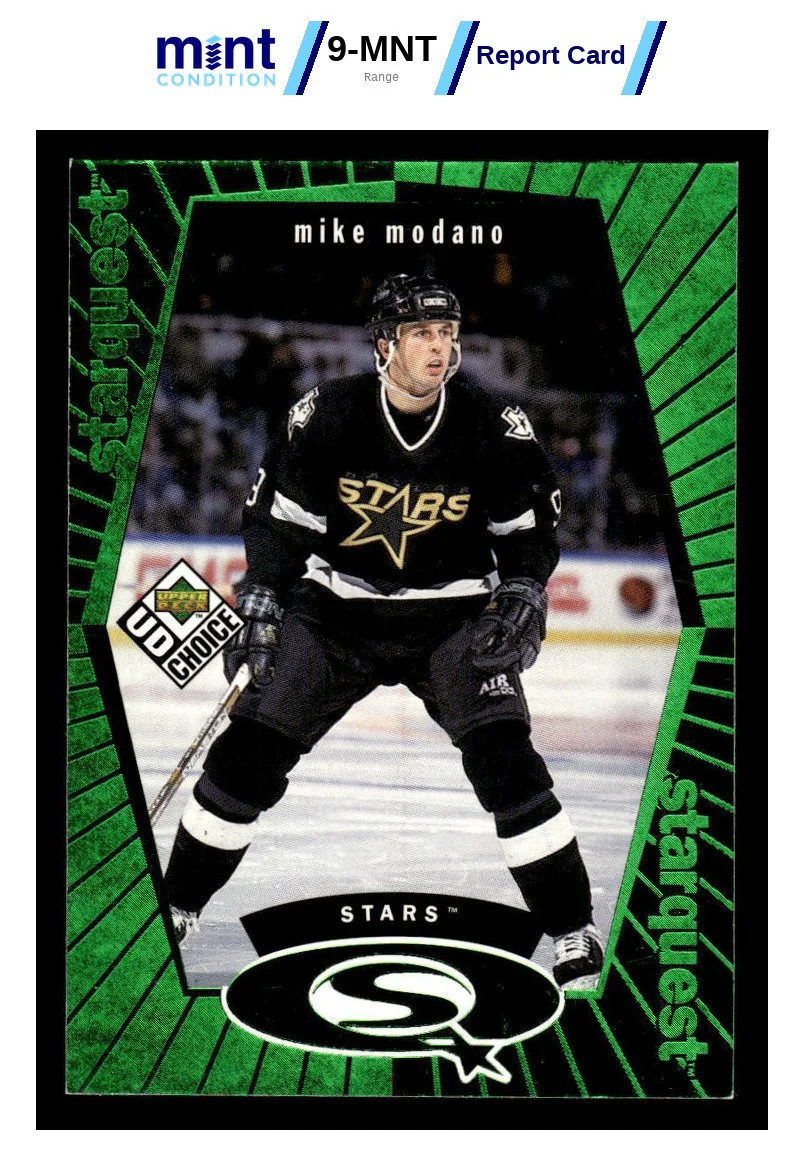 1998 UD CHOICE MIKE MODANO SQ24 GEM MINT MCG 10 STARQUEST GREEN DALLAS STARS