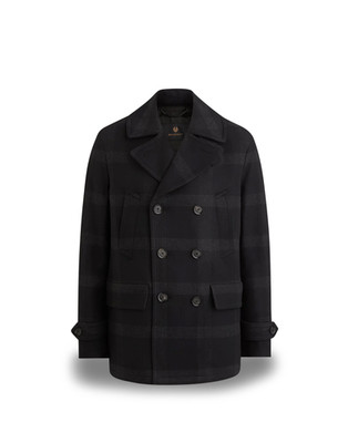 BELSTAFF MILFORD PEA COAT JACKET DARK CHARCOAL UK48 4XL RRP £895 BNWT