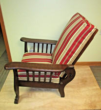 Vintage Antique Morris Chair w/Adjusting Rod ...