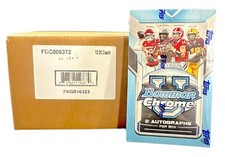 2025 Bowman University Chrome Football Hobby 12 Box Case