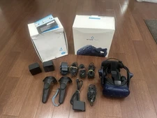 HTC VIVE Pro Headset VR Full Set Complete System Virtual Reality Kit  Tested