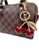 Cherry Bag Charm Red, Key Chain,Matte Chain