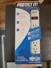 Tripp Lite 6-Outlet Surge Protector TLP606 6 Ft Cord