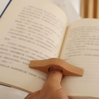 Lovers Wooden Bookmarks Thumb Book Holders Book Page Holders Reading Supplies