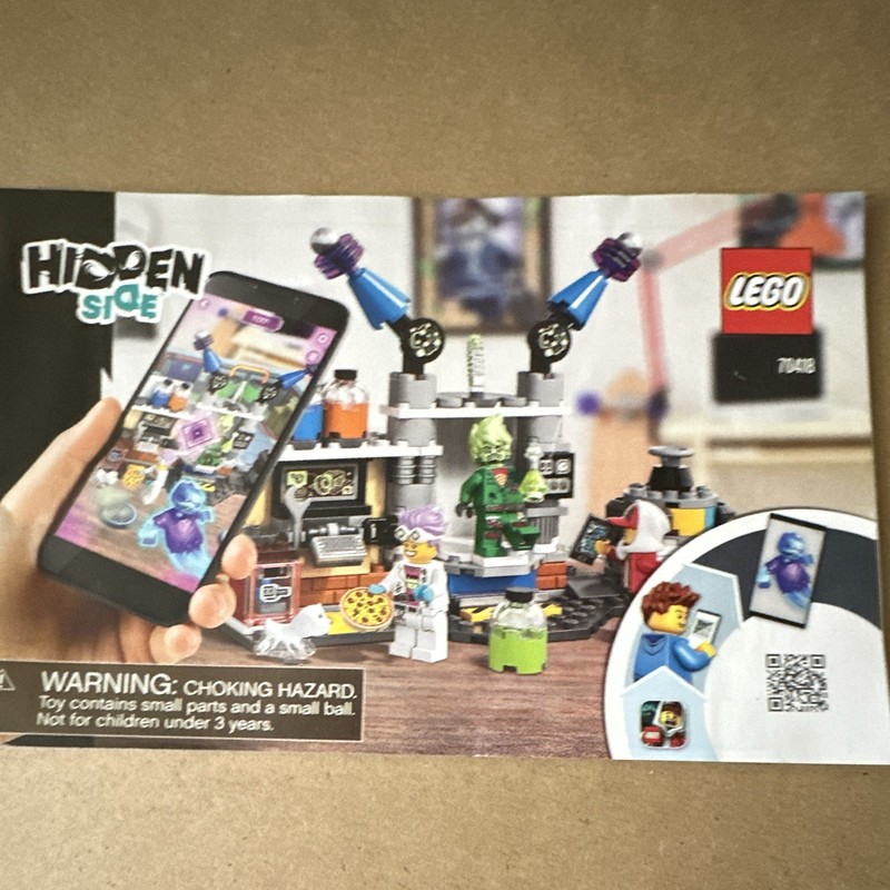 LEGO Hidden Side J.B.'s Ghost Lab 70418 Illustrated Manual Booklet English