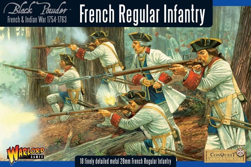 French Regular Infantry - French Indian War - Warlord Games Black Powder