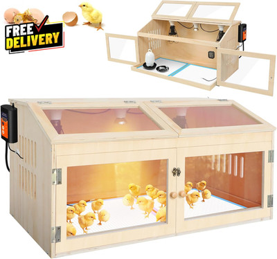 Intelligent Chicken Brooder Box for Chick with Digital Thermostat 32 Wide.....