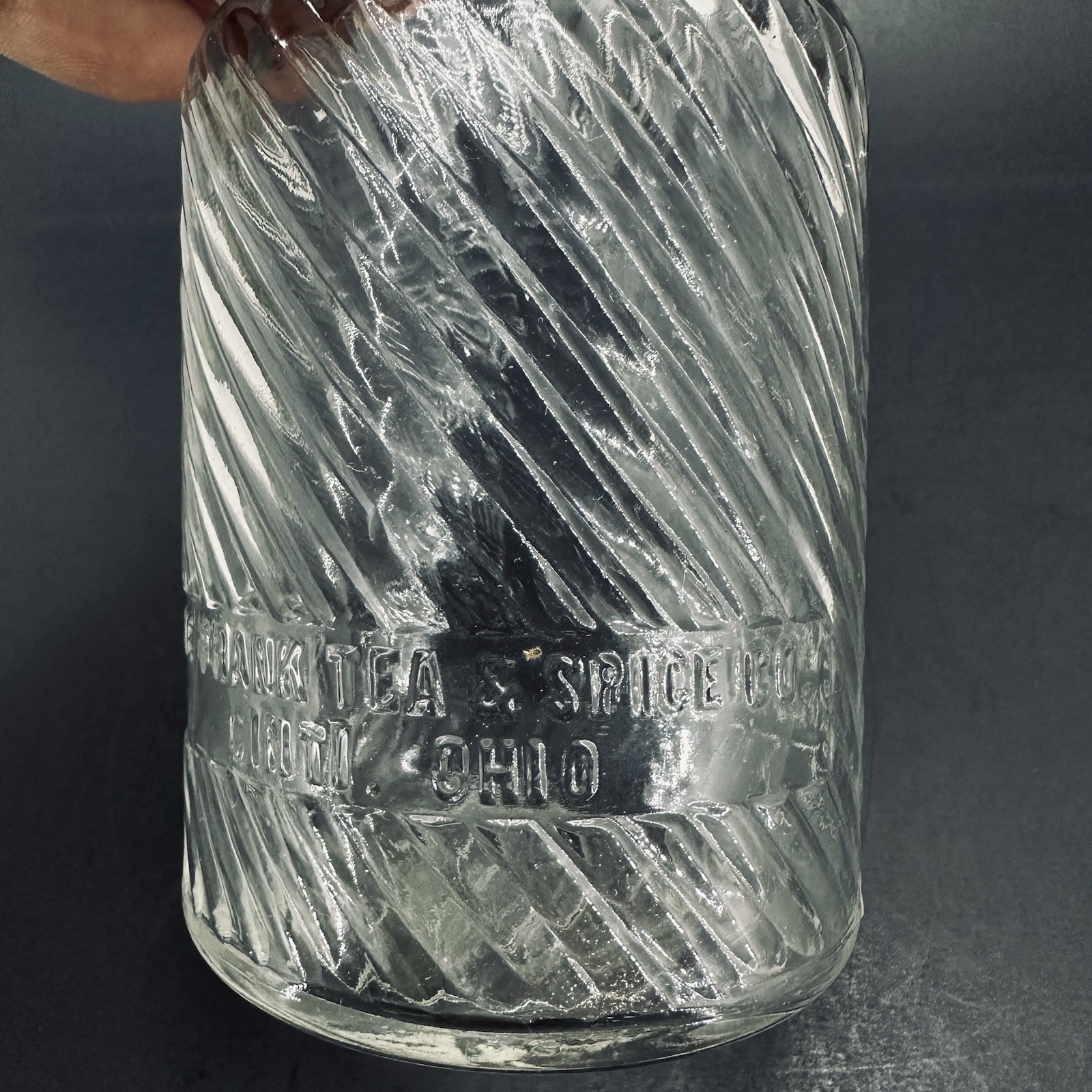 1 LB. DOVE BRAND MUSTARD JAR ORIGINAL FRANK TEA & SPICE CO. JUMBO PEANUT BUTTER