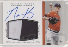 2015 Panini National Treasures College 67/99 Nathan Kirby #NK Auto 6f7