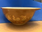 Vintage Pyrex 442 Americana Cinderella 1 1/2 Qt Nesting Mixing Bowl Brown Gold