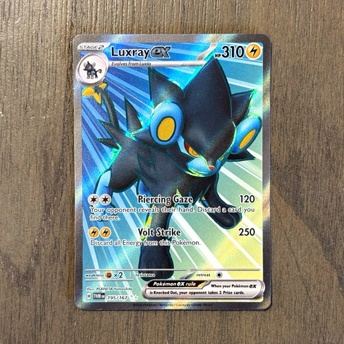 Pokémon TCG Luxray ex Sv06: Twilight Masquerade Ultra Rare Full Art 195/167