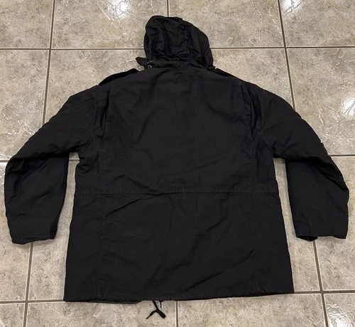 Rothco M-65 Field Jacket Mens XL Black Military Hooded Quilted Liner EXCELLENT image 8