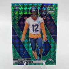 2025 Panini Mosaic - Rookies Jahdae Barron #361 Green Mosaic Prizm (RC)