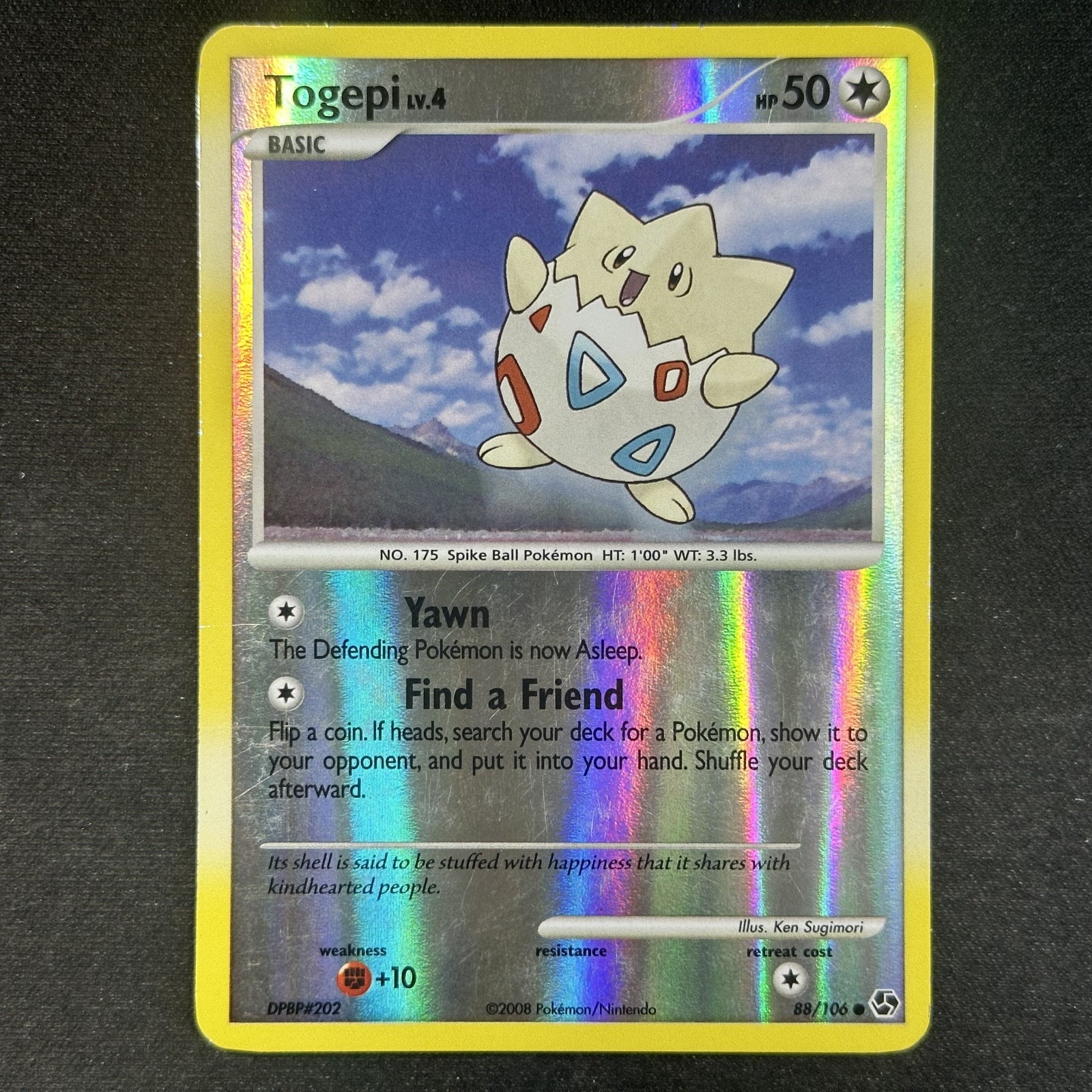 Togepi - 88/106 - D&P Great Encounters - Reverse Holo - Pokémon TCG 2008