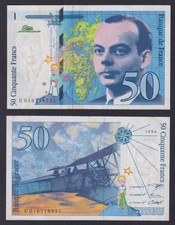 Banknotes France 50 Francs Saint-Exupéry 1994 P 157Ab BB / VF