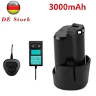 For Bosch GSR GDR GSA GSB 10.8V-LI BAT411A BAT412 3000mAh 10.8V Battery / Charger