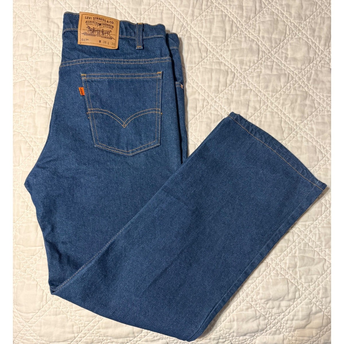 Levi's 517 Orange Tab USA製 W36 L30 Levis 517 Orange Tab Mens Jeans Made in USA Blue W38 L30 vintage