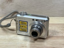 Sony Cyber-shot DSC-S700 Silver 7.2MP 3x Zoom Camera - Turns ON, Has Corrosion