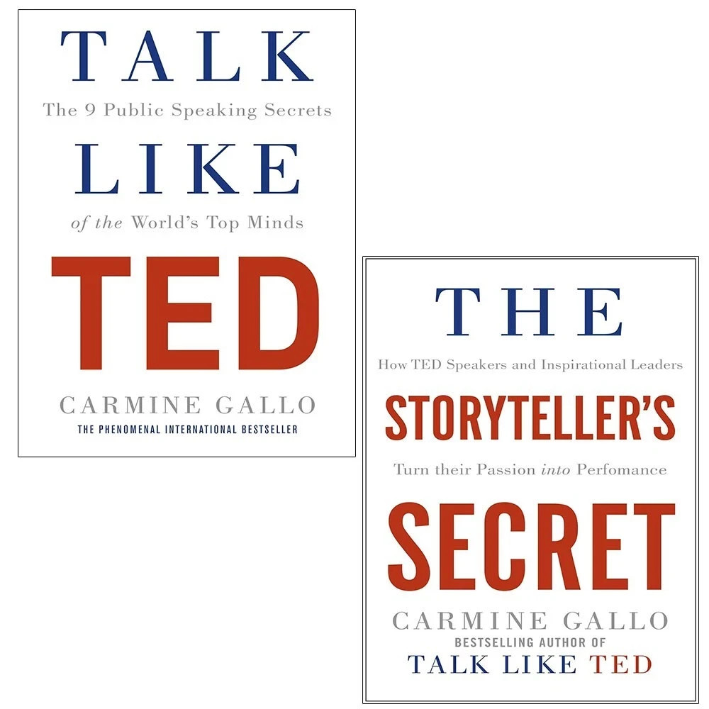 Carmine Gallo Collection 2 Books Set Talk Like TED, Storyteller's Secret