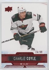 2017-18 Upper Deck Overtime Rookies Red Foil 26/99 Charlie Coyle #129 a3q