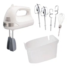 Hamilton Beach 6-Speed Electric Hand Mixer with Whisk, Dough Hooks and Easy Clea