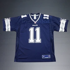 VINTAGE NFL PRO LINE COLE BEASLEY DALLAS COWBOYS #11 FOOTBALL JERSEY ADULT LARGE
