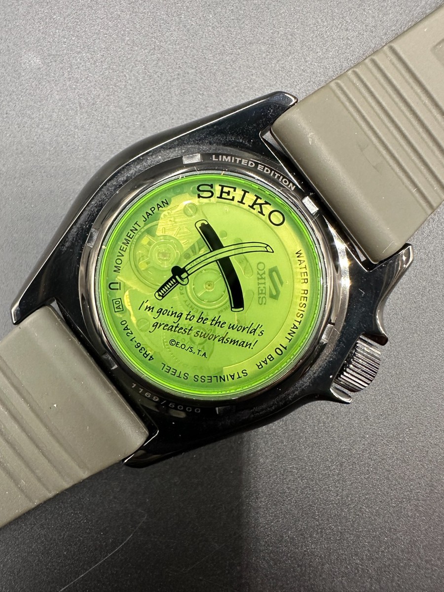 ONE PIECE Seiko 5 SPORTS SKX SRPH67 Watch Roronoa Zoro Limited