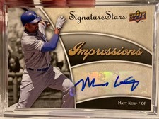 2009 Matt Kemp Upper Deck Signature Stars AUTO Impressions Baseball LA Dodgers