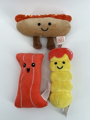 Fast Food Mini Plush Lot Hot Dog French Fry Bacon Kawaii Cute