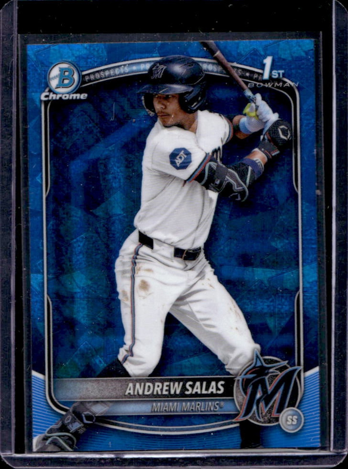 2025 Bowman Chrome Sapphire Andrew Salas 1st #BCP-156 Marlins