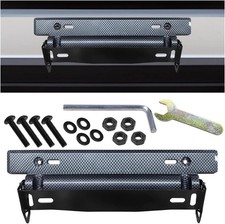 Car License Plate Holder, Universal Adjustable License Plate Frames, Stainless S