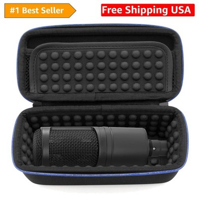 Padded Microphone Case Compatible with AT2020 USB, AT2020USB Plus, AT2035, AT...
