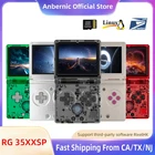 ANBERNIC RG35XXSP Handheld Retro Game Console 3.5' IPS Screen 64G 4K+Games Gifts