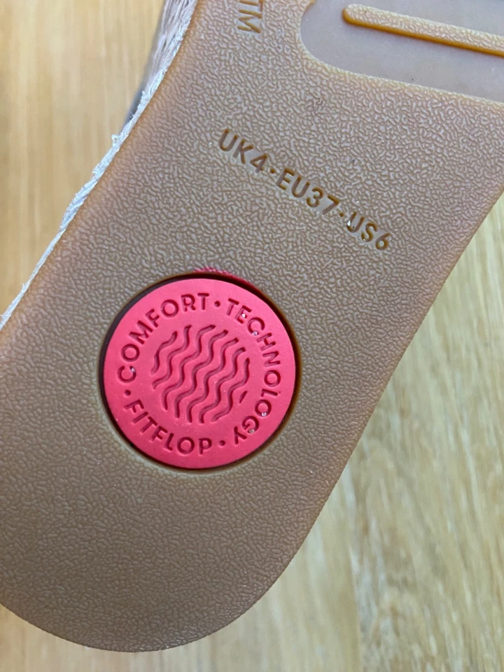 fitflop espadrille metallic leather wedge slides - Image 3 of 4