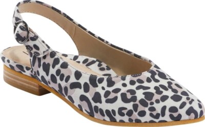 Earth Womens Uptown Ursula Slingback Silky Suede -- Taupe Multi 6M NEW