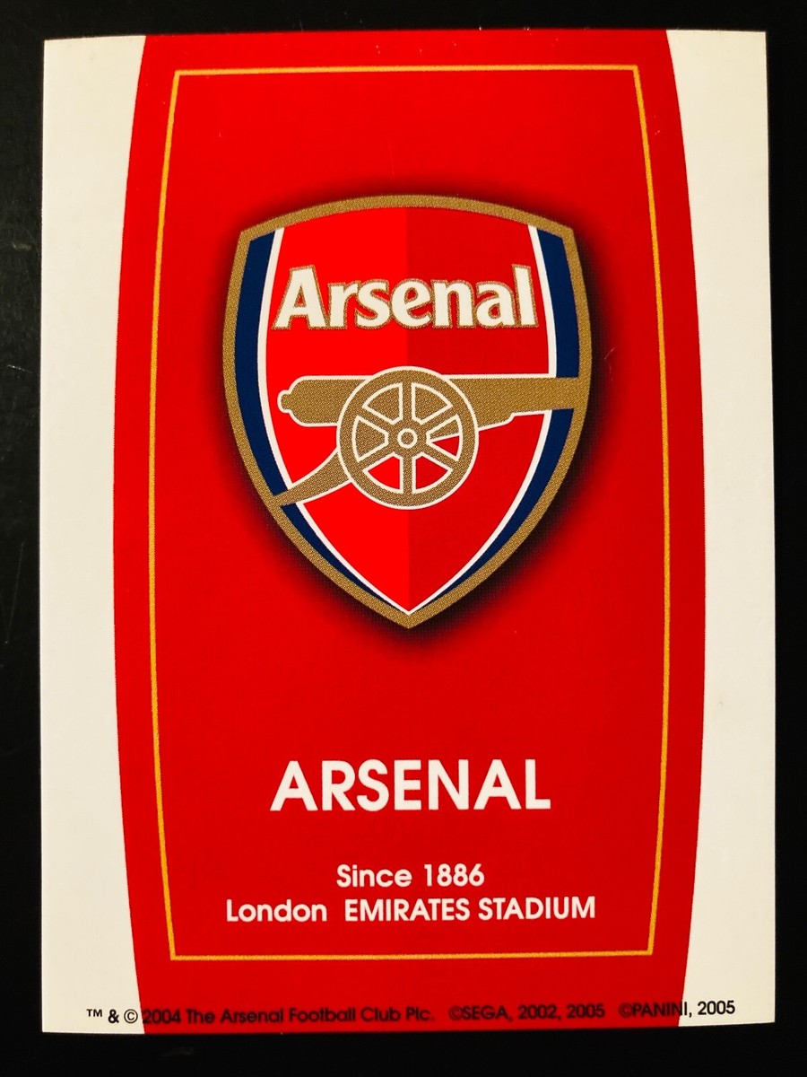 2004-05 Panini WCCF European Clubs Arsenal base card - Pick a