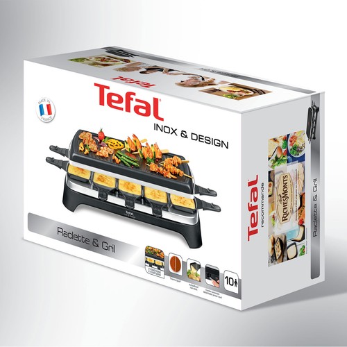 Tefal RE4588 Raclette Grill Raclettegrill 10 Pfännchen Personen Grill Tischgrill - Bild 4 von 4