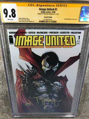 Spawn 1 Image United CGC SS 9.8 Todd McFarlane 2nd Print Variant