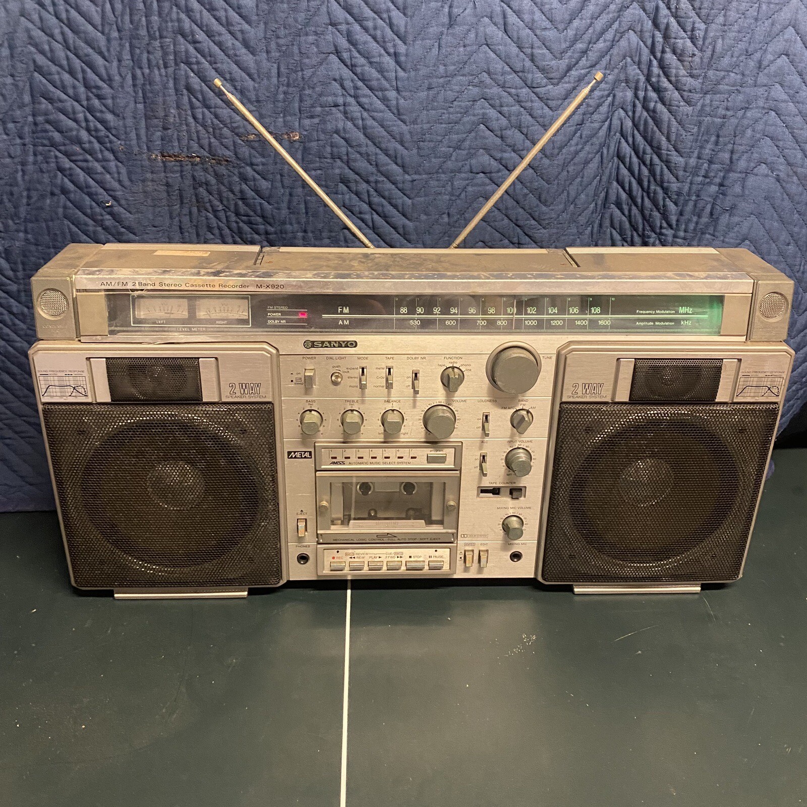 Sanyo M-X920 Portable Radio Boombox Ghettoblaster